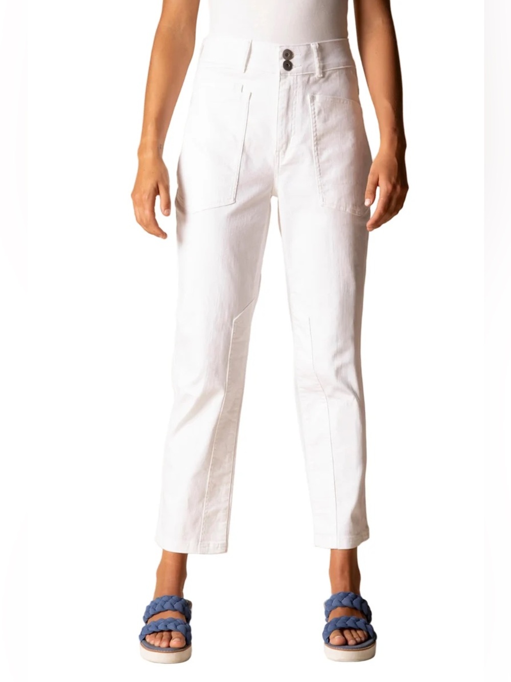 NWT Habitat Stretch Denim Adventure Jean - White - 14